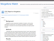 Tablet Screenshot of morgellonswatch.com